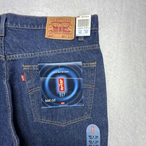 Levis 517 Boot Cut Denim Jeans Mens 40x30 Blue NWT Y2K 90s